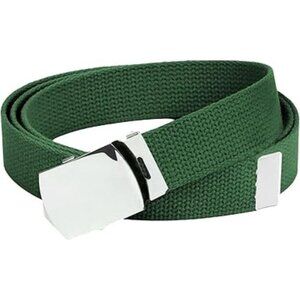 Hold’Em Men Military Canvas Webbing Belts Slider Buckle Adjustable -Hunter Green